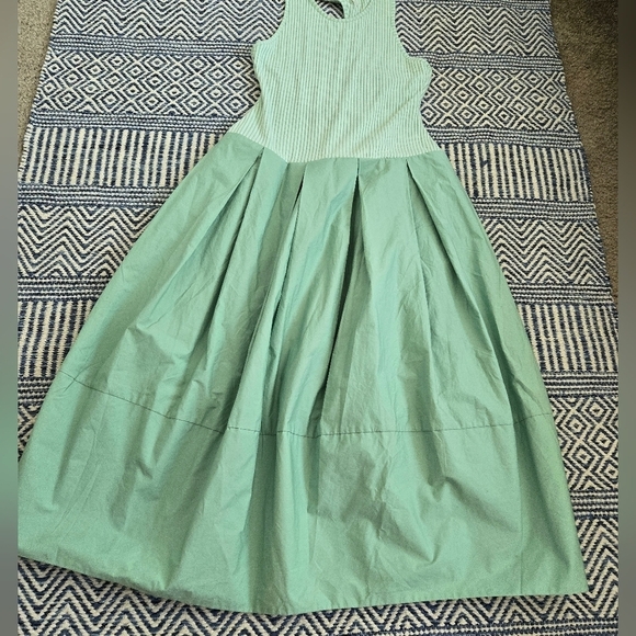 Free People Drops Of Venus Drop Waist Midi Dress Lime Green size Medium - Picture 10 of 16